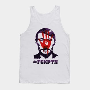 Fuck Putin (with bloody hand motif) Tank Top